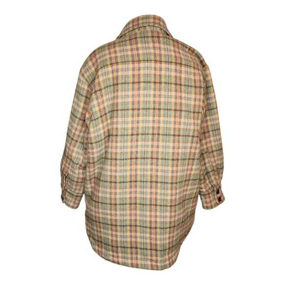 NEW The GREAT. The State Park Plaid Quilted Jacket Shacket Size 1/ Small - Picture 3 of 11